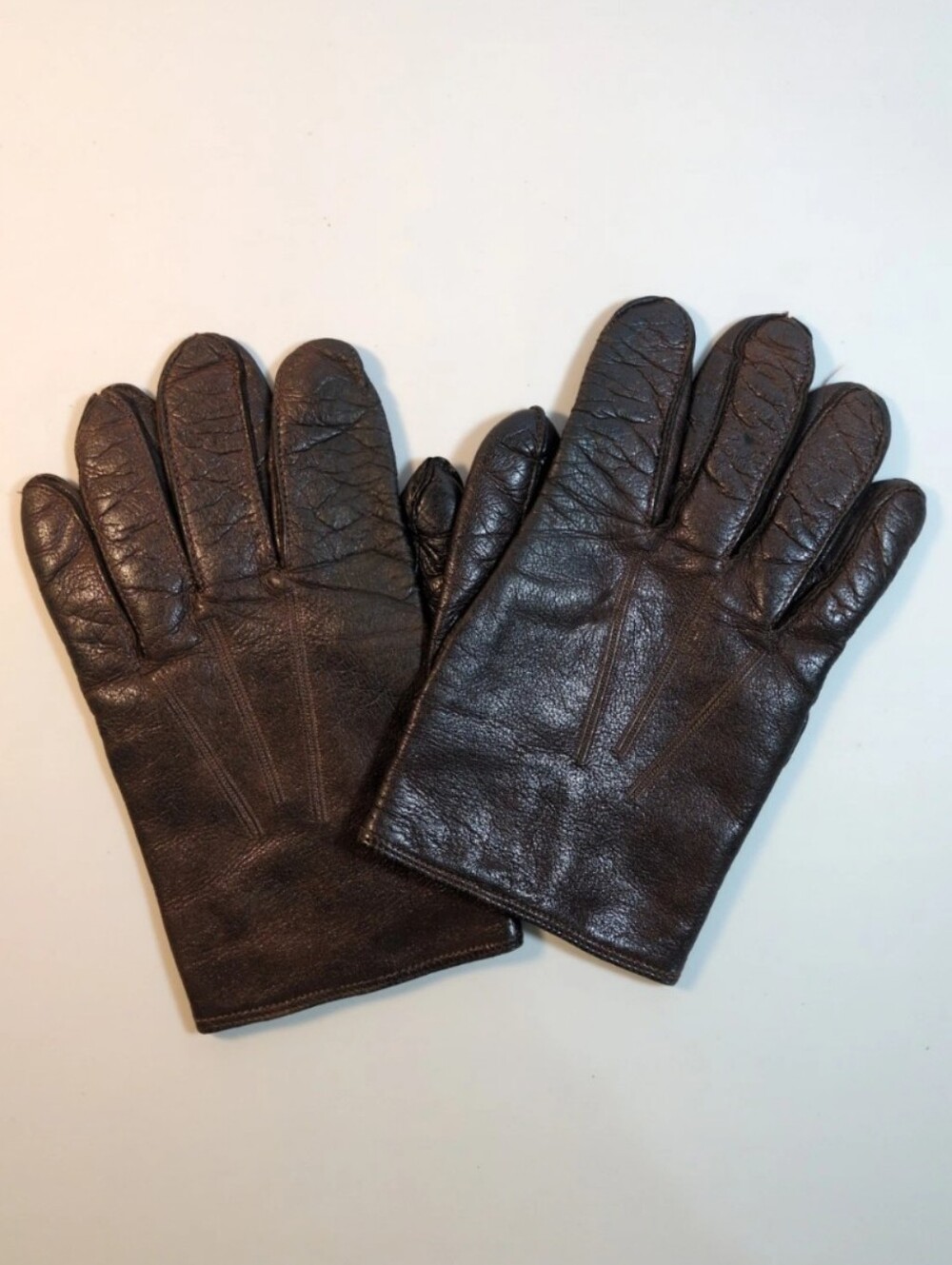 Vintage Coach Leather & 100% Cashmere Driving Gloves Made in Italy Medium *Read*